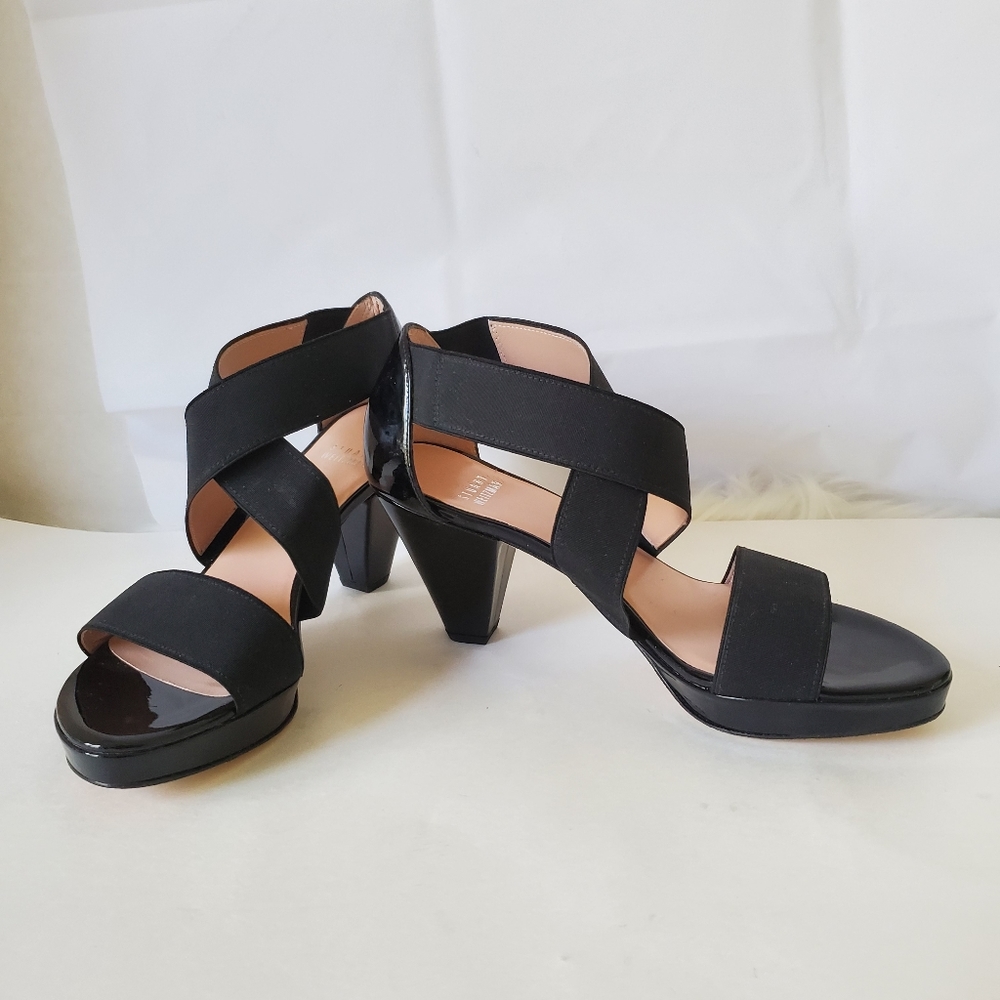 Stuart Weitzman criss cross platform sandals 6.5 M